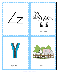 Initial Sounds Alphabet Flashcards, Page 27