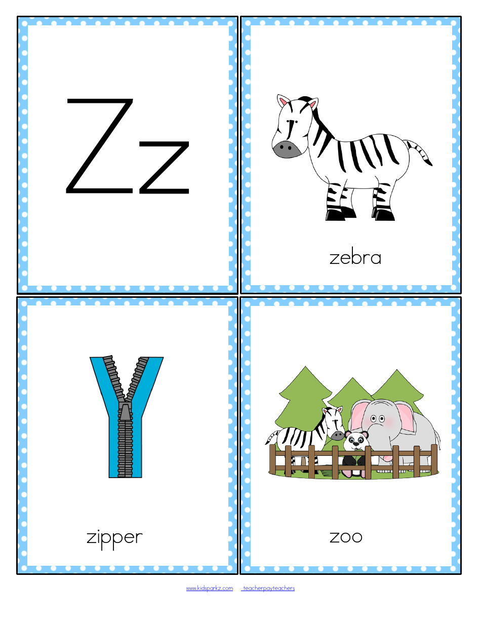Initial Sounds Alphabet Flashcards, Page 27