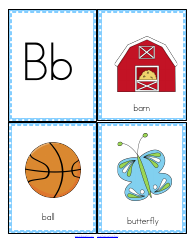 Initial Sounds Alphabet Flashcards, Page 3