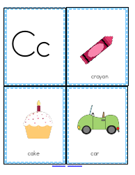 Initial Sounds Alphabet Flashcards, Page 4