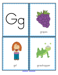 Initial Sounds Alphabet Flashcards, Page 8