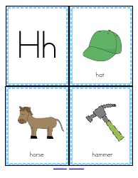 Initial Sounds Alphabet Flashcards, Page 9