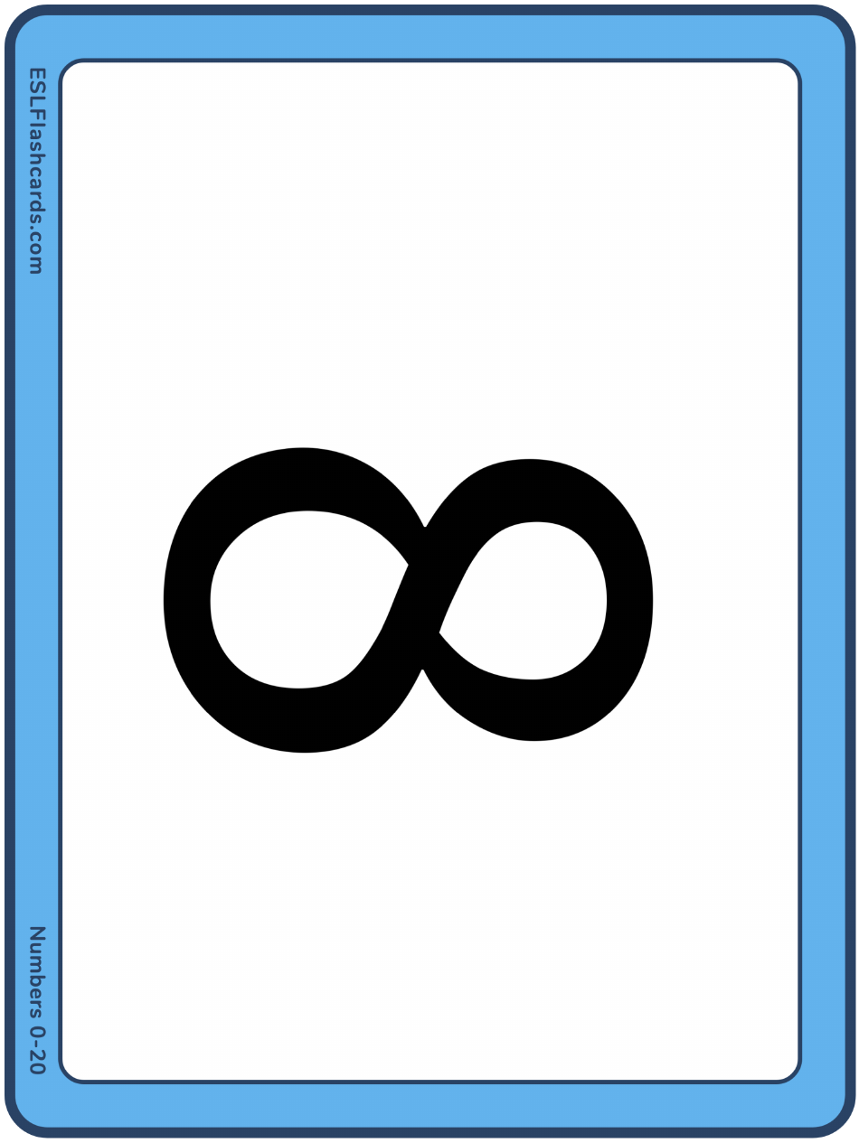 Large 0-20 Number Flashcards, Page 9