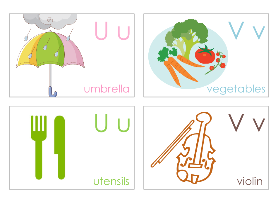 English Letters Flashcards, Page 11