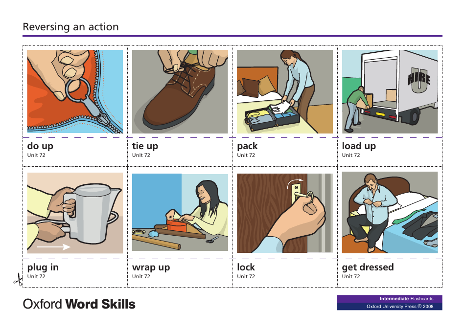 Oxford Word Skills Intermediate Flashcards, Page 8