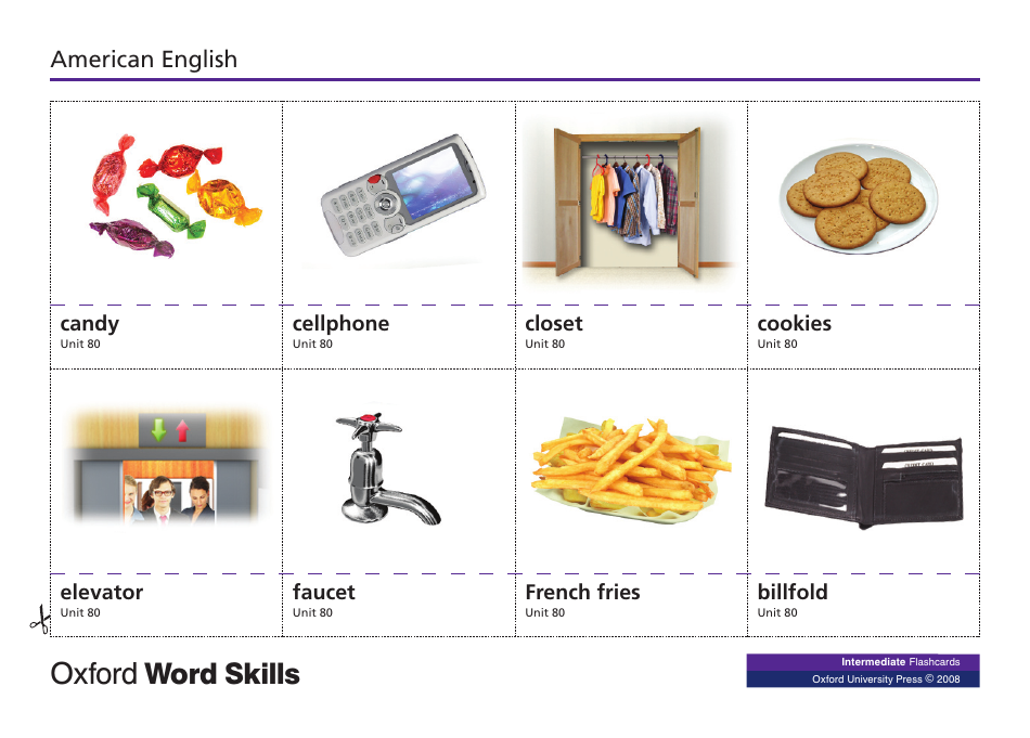 Oxford Word Skills Intermediate Flashcards, Page 9