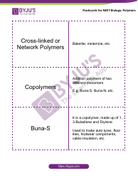 Neet Biology Flashcards - Polymers, Page 2