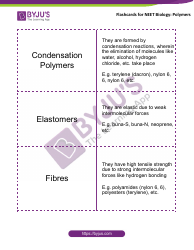 Neet Biology Flashcards - Polymers, Page 3