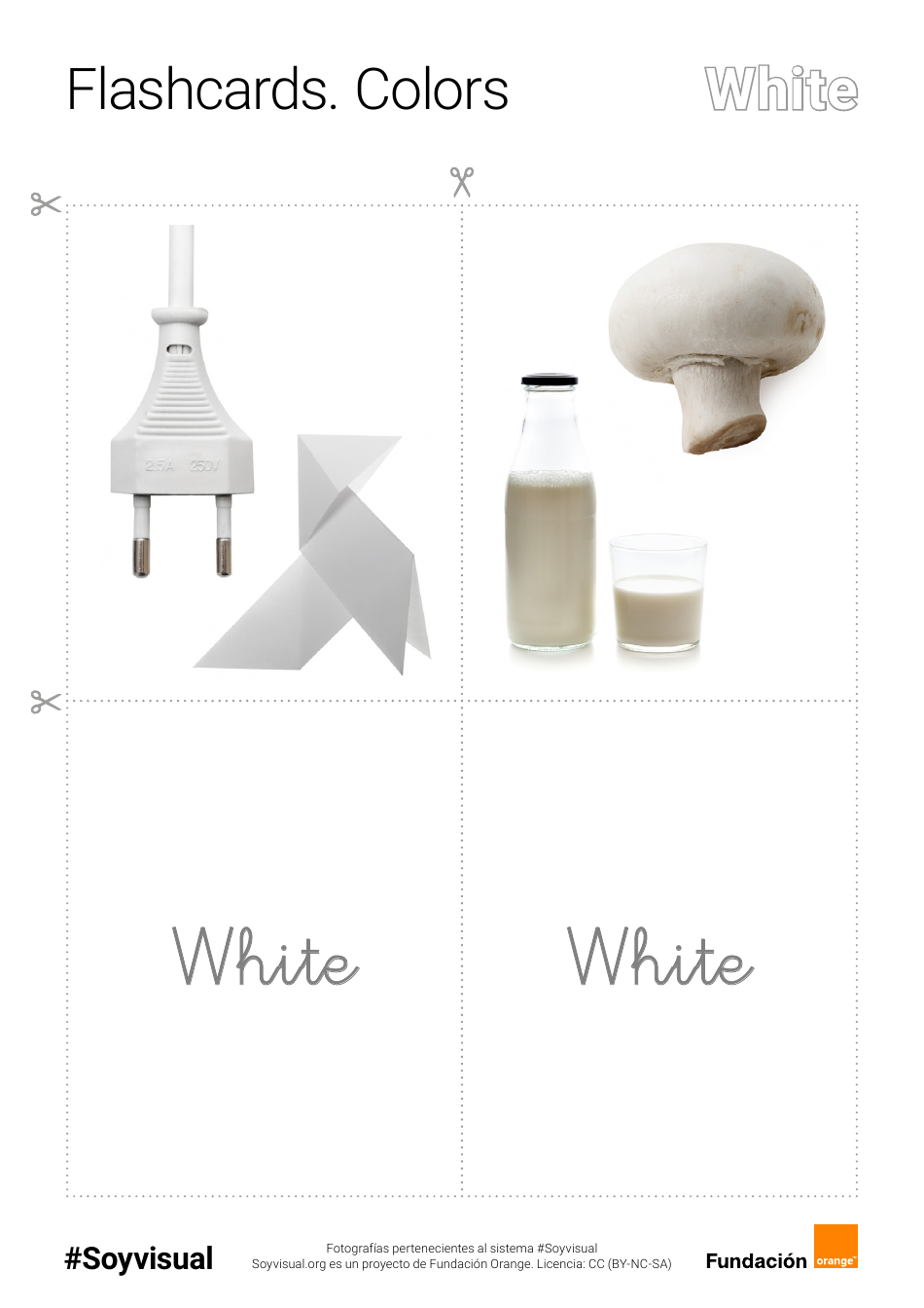 English Flashcards - Colors (Spanish), Page 11