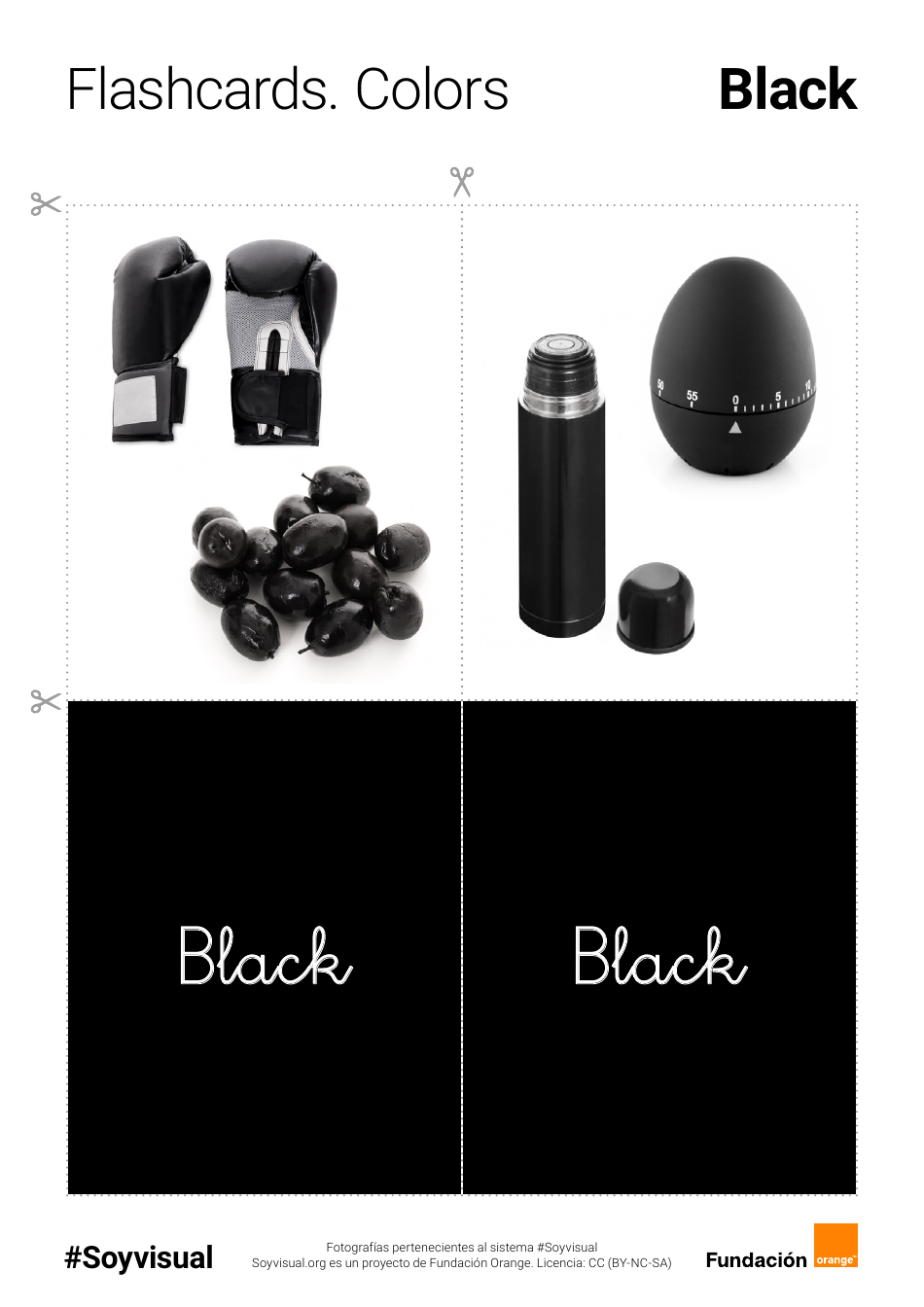 English Flashcards - Colors (Spanish), Page 13