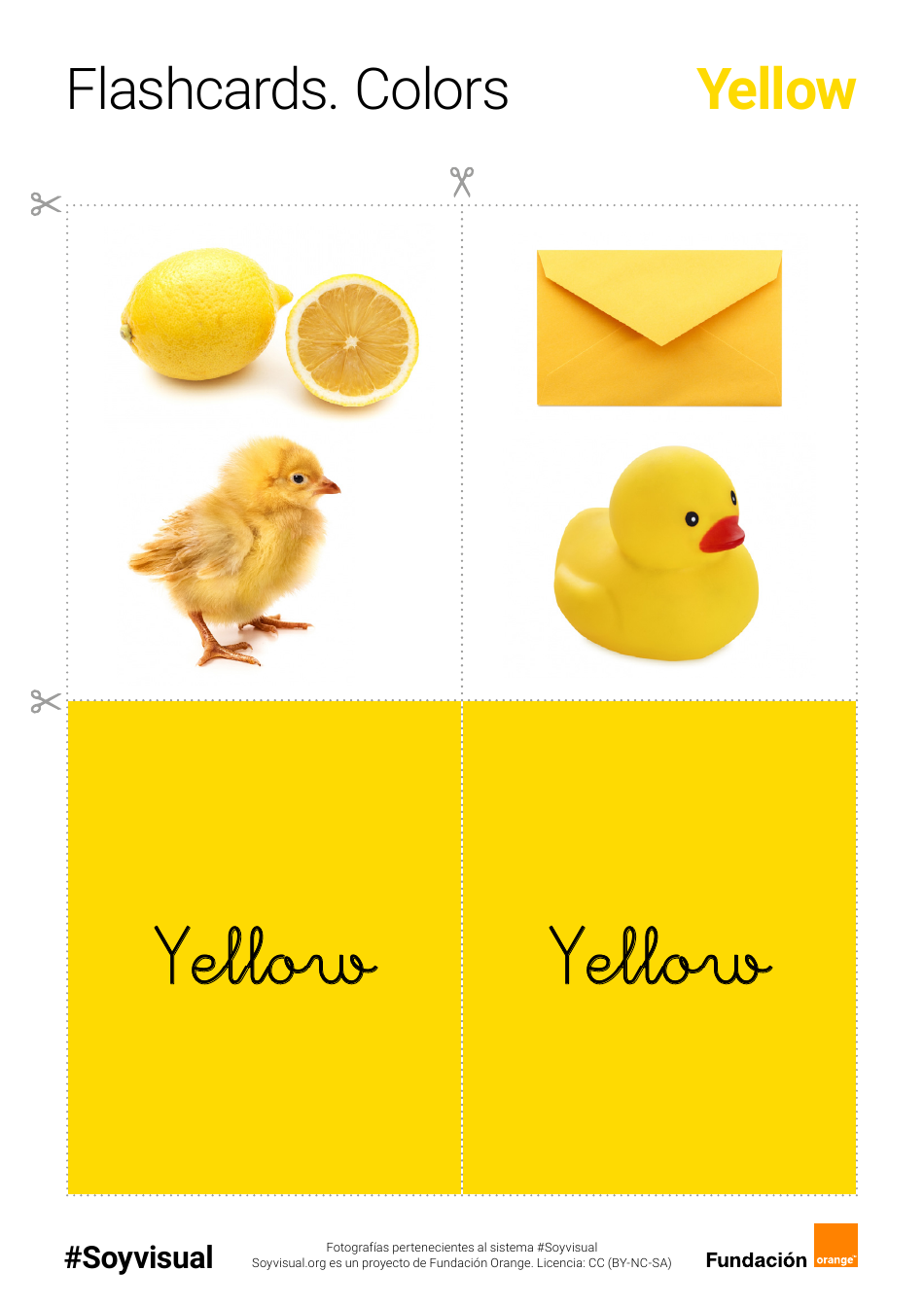 English Flashcards - Colors (Spanish), Page 3