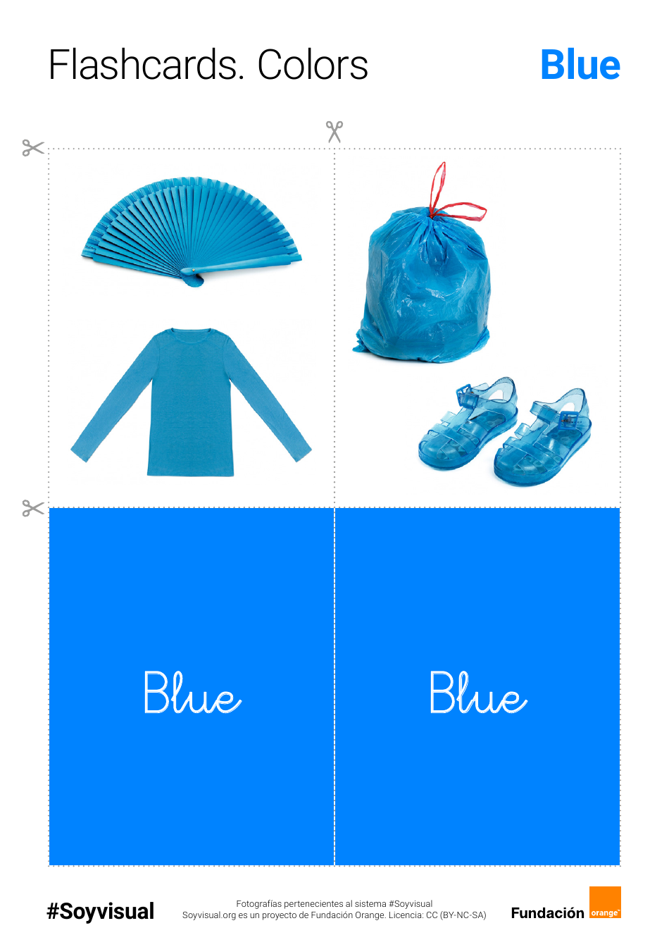 English Flashcards - Colors (Spanish), Page 5