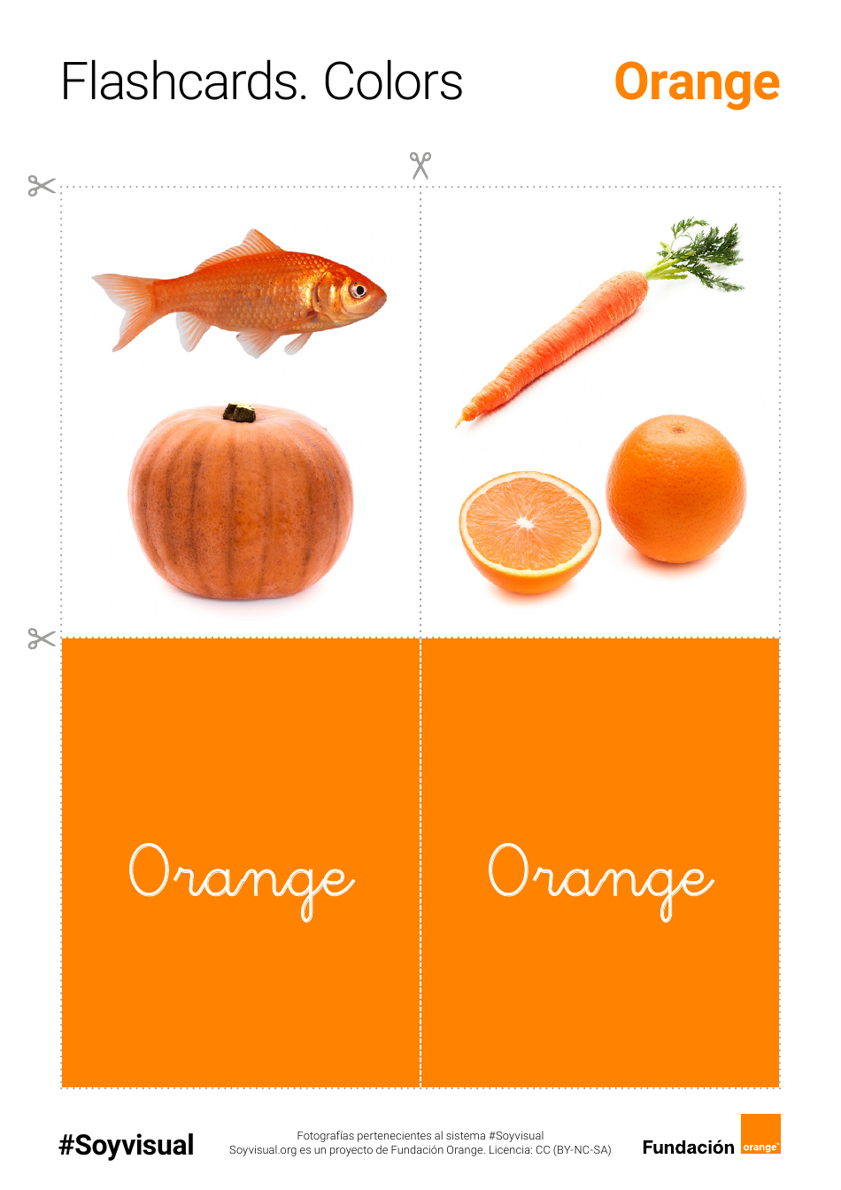 English Flashcards - Colors (Spanish), Page 6