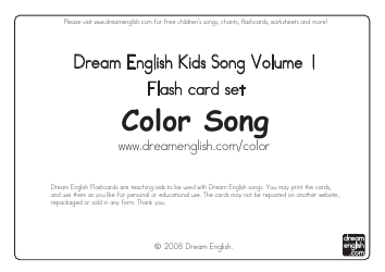 Document preview: Color Flashcards - Star