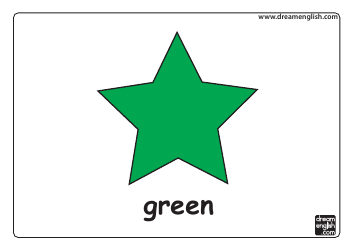 Color Flashcards - Star, Page 3