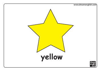 Color Flashcards - Star, Page 4