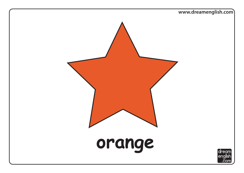 Color Flashcards - Star, Page 5