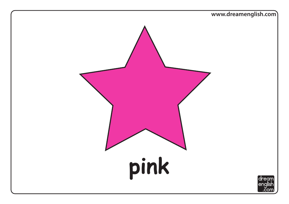 Color Flashcards - Star, Page 7