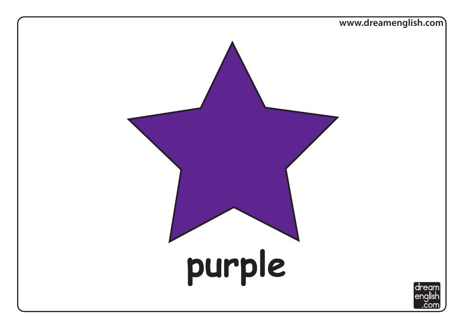 Color Flashcards - Star, Page 8