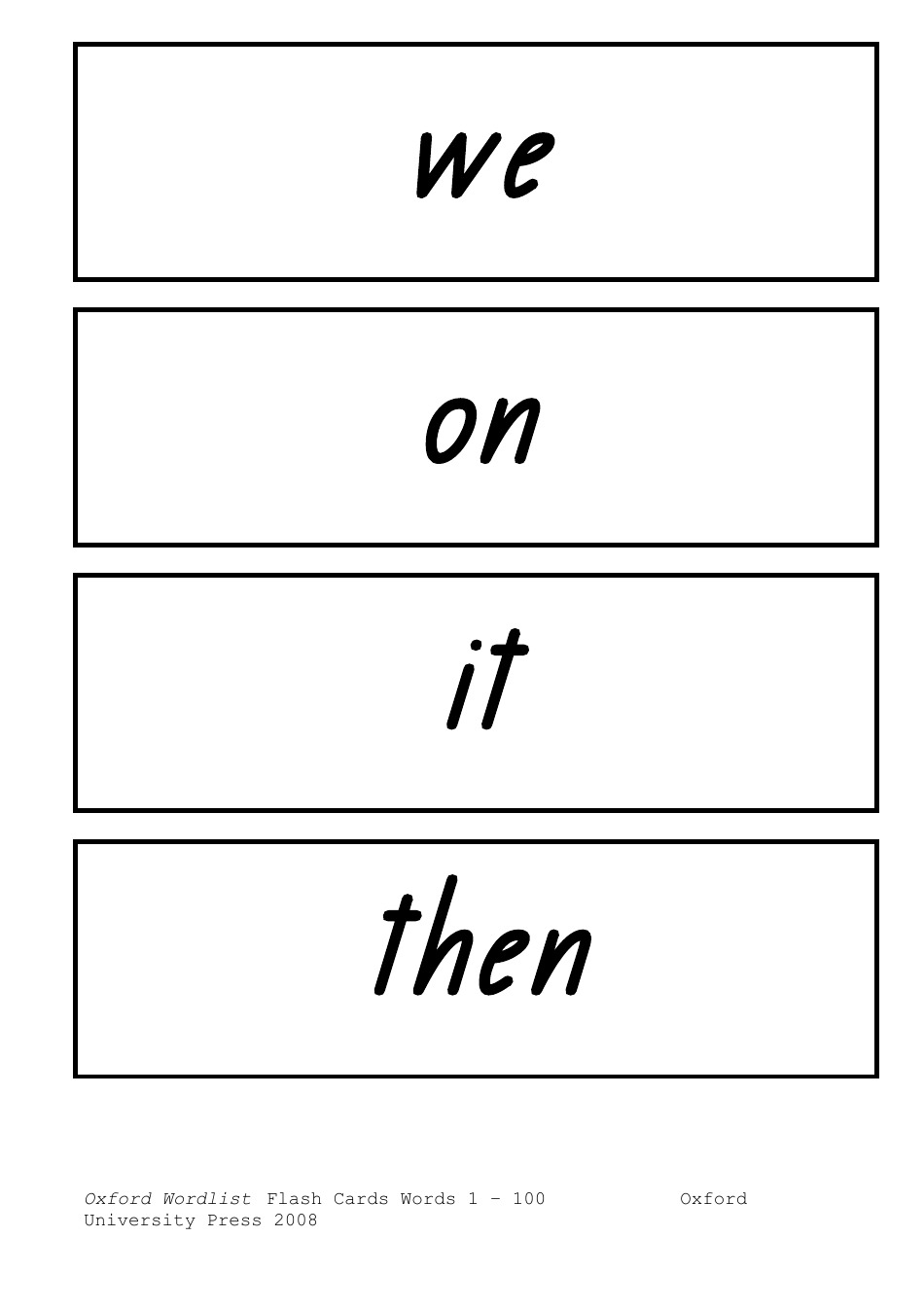 Oxford Wordlist Flashcards, Page 3