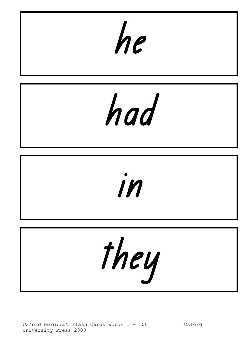 Oxford Wordlist Flashcards, Page 4