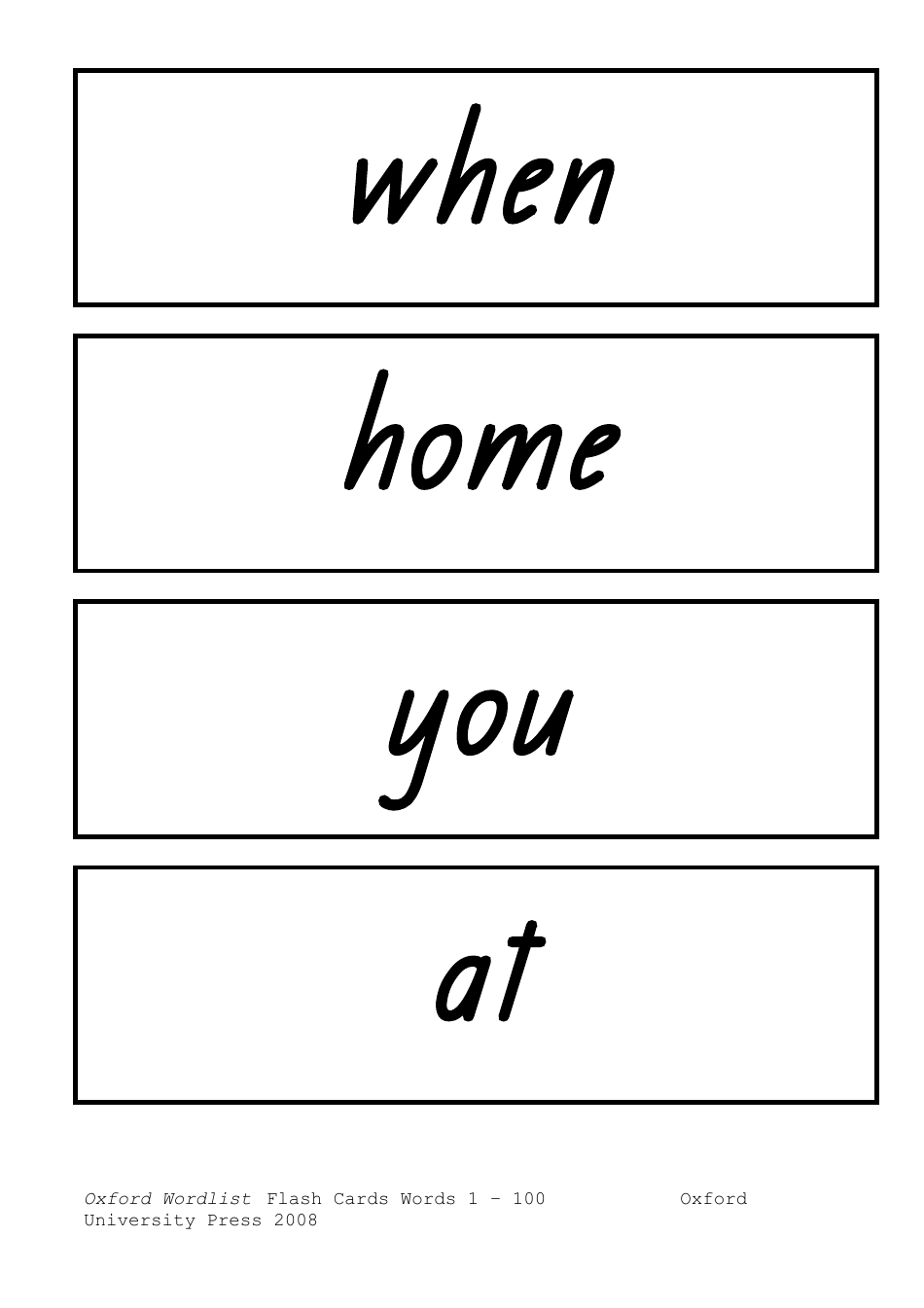 Oxford Wordlist Flashcards, Page 8