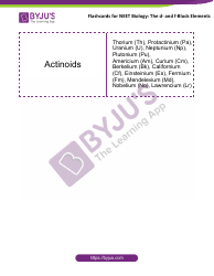 Neet Biology Flashcards - the D- and F-Block Elements, Page 4