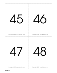 Number Recognition Flashcards, Page 12