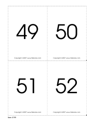 Number Recognition Flashcards, Page 13