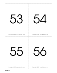 Number Recognition Flashcards, Page 14