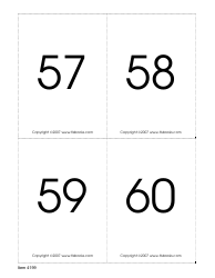 Number Recognition Flashcards, Page 15