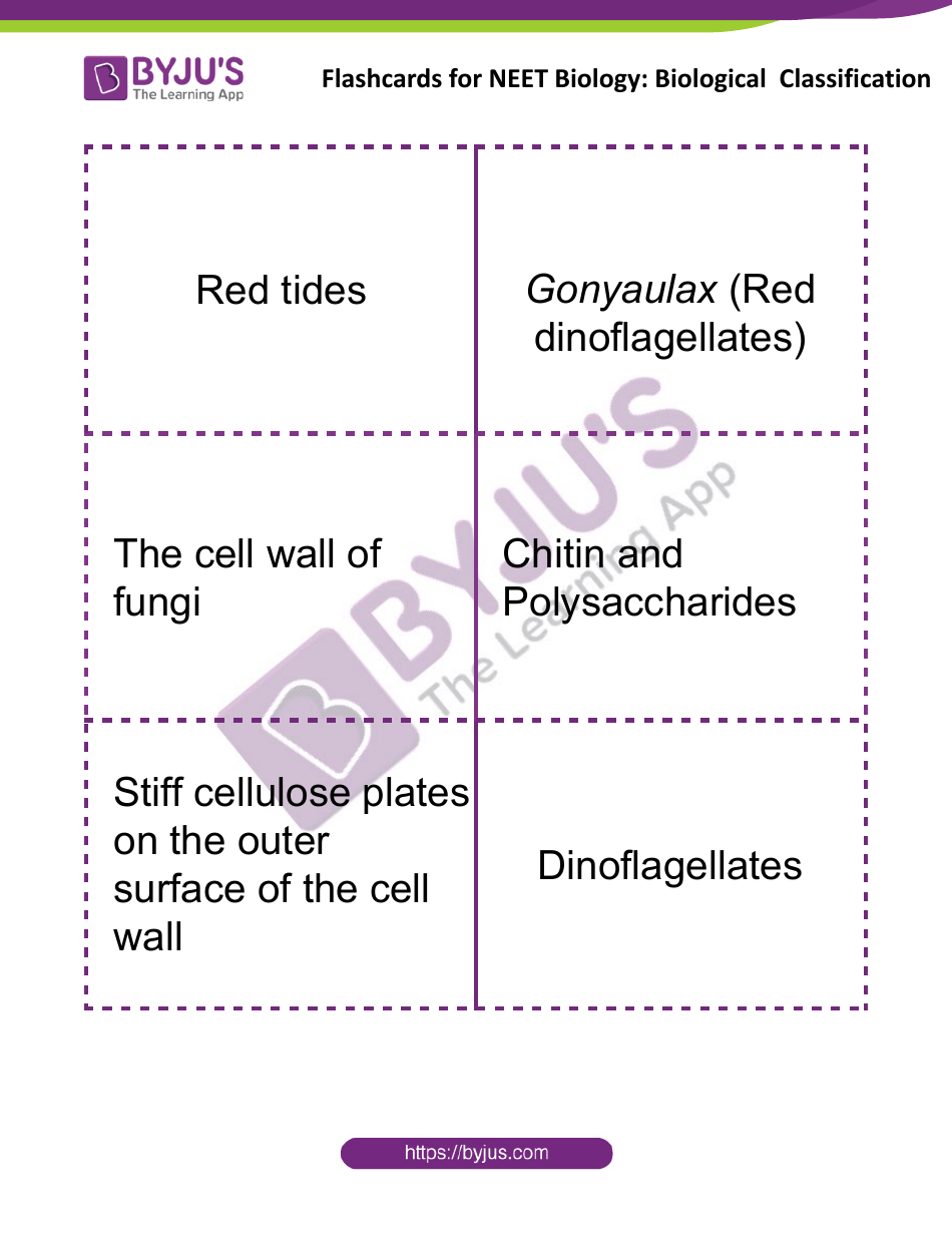 Neet Biology Flashcards - Biological Classification, Page 3