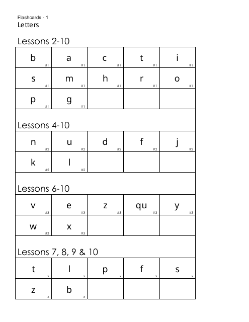 Letters Flashcards Download Pdf