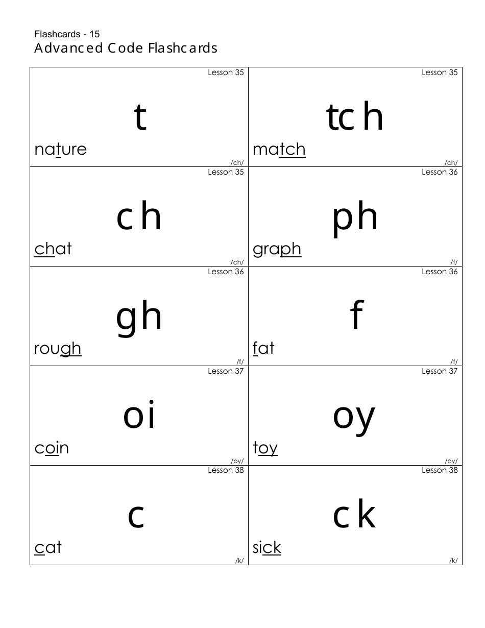 Letters Flashcards, Page 15