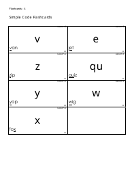Letters Flashcards, Page 4