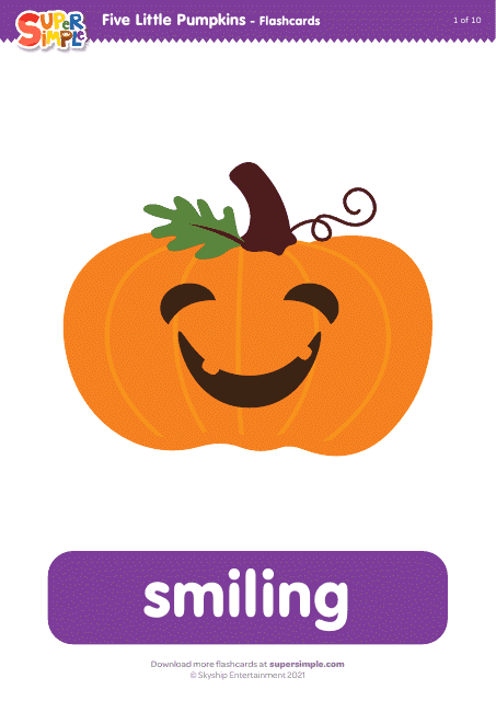 Pumpkin Emotion Flashcards