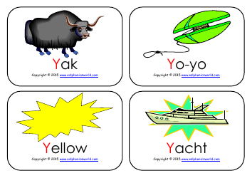 Document preview: Y-Initial Words Flashcards