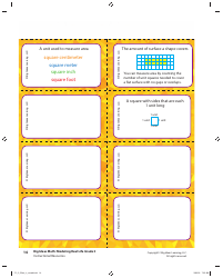 Grade 3 Math Vocabulary Flash Cards, Page 12