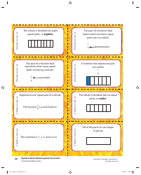 Grade 3 Math Vocabulary Flash Cards, Page 18