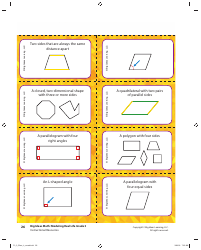 Grade 3 Math Vocabulary Flash Cards, Page 24