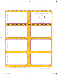 Grade 3 Math Vocabulary Flash Cards, Page 30