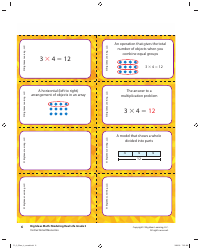 Grade 3 Math Vocabulary Flash Cards, Page 4