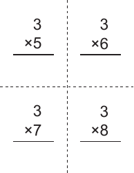Multiplication Flashcards - Set of 3, Page 2