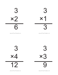 Multiplication Flashcards - Set of 3, Page 6