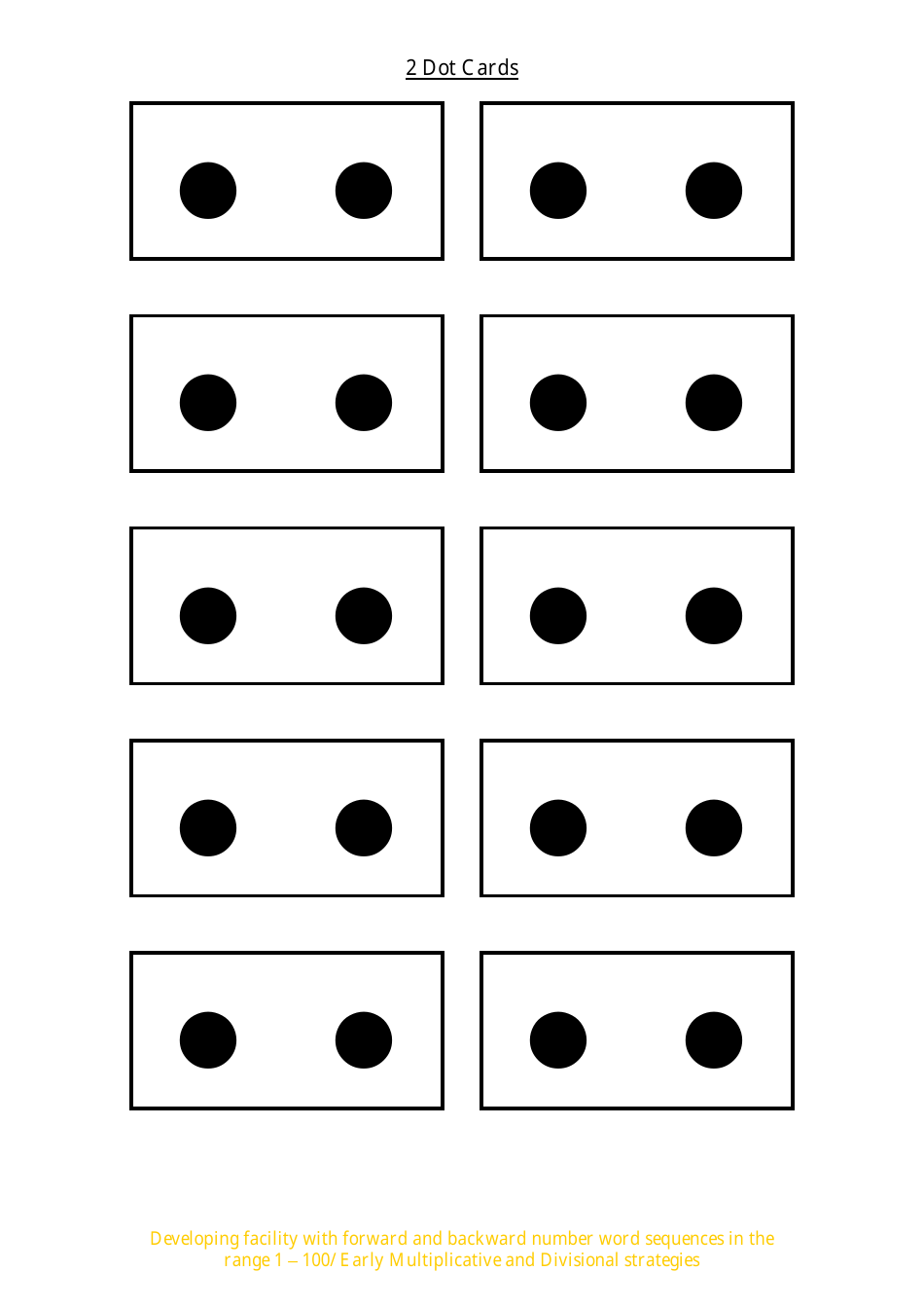 Two Dot Cards, Page 1