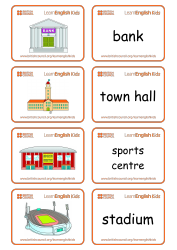 English Vocab Flashcards - Locations, Page 2