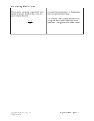 Math Vocabulary Flashcards - Statistics, Page 10