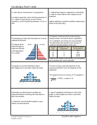 Math Vocabulary Flashcards - Statistics, Page 4