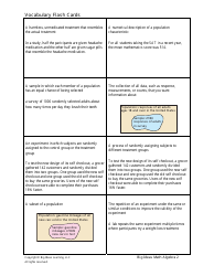 Math Vocabulary Flashcards - Statistics, Page 6