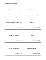 Math Vocabulary Flashcards - Statistics, Page 7